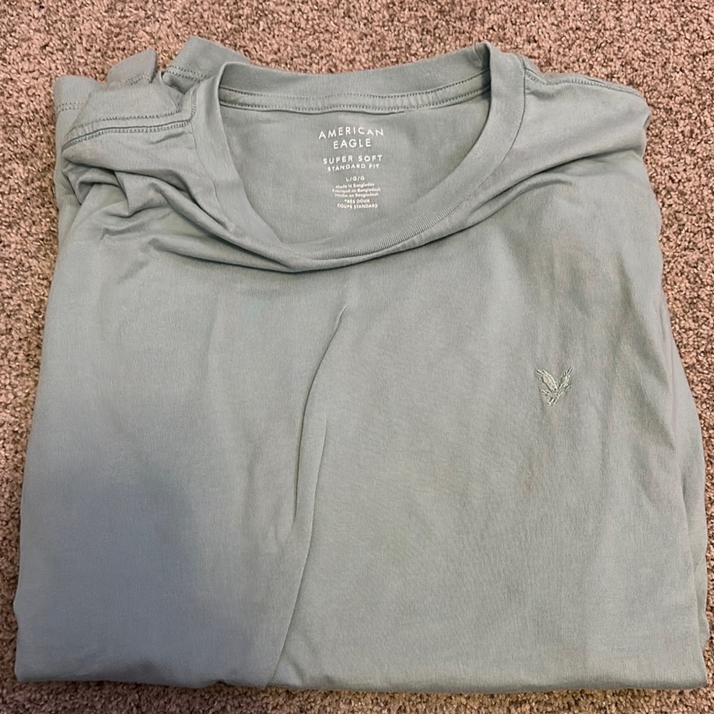 American Eagle Outfitters Green Short Sleeve Tee